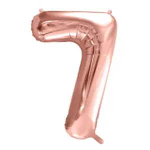 Ballon Chiffre 7 Rose gold