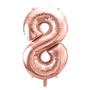 Ballon Chiffre 8 Rose gold