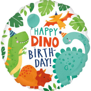 Ballon Helium Rond Dinosaure