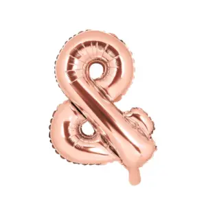 Ballon Lettre 40x35 cm Rose gold