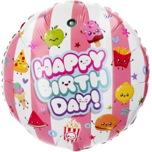 Ballon aluminium Joyeux anniversaire kawaii 27691