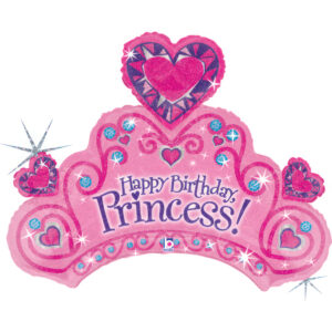 Ballon aluminium Tiare Happy Birthday Princess 85589H P