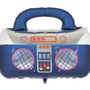 Ballon aluminium radio bleue
