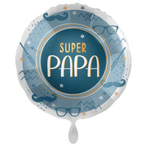 Ballon aluminium rond Super papa 9918651