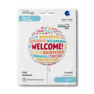 Ballon aluminium welcome