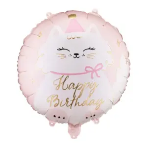 Ballon en aluminium Chat Happy birthday FB361