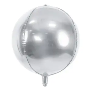 Ballon mylar boule argent