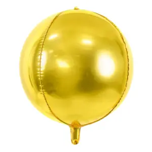 Ballon mylar boule or