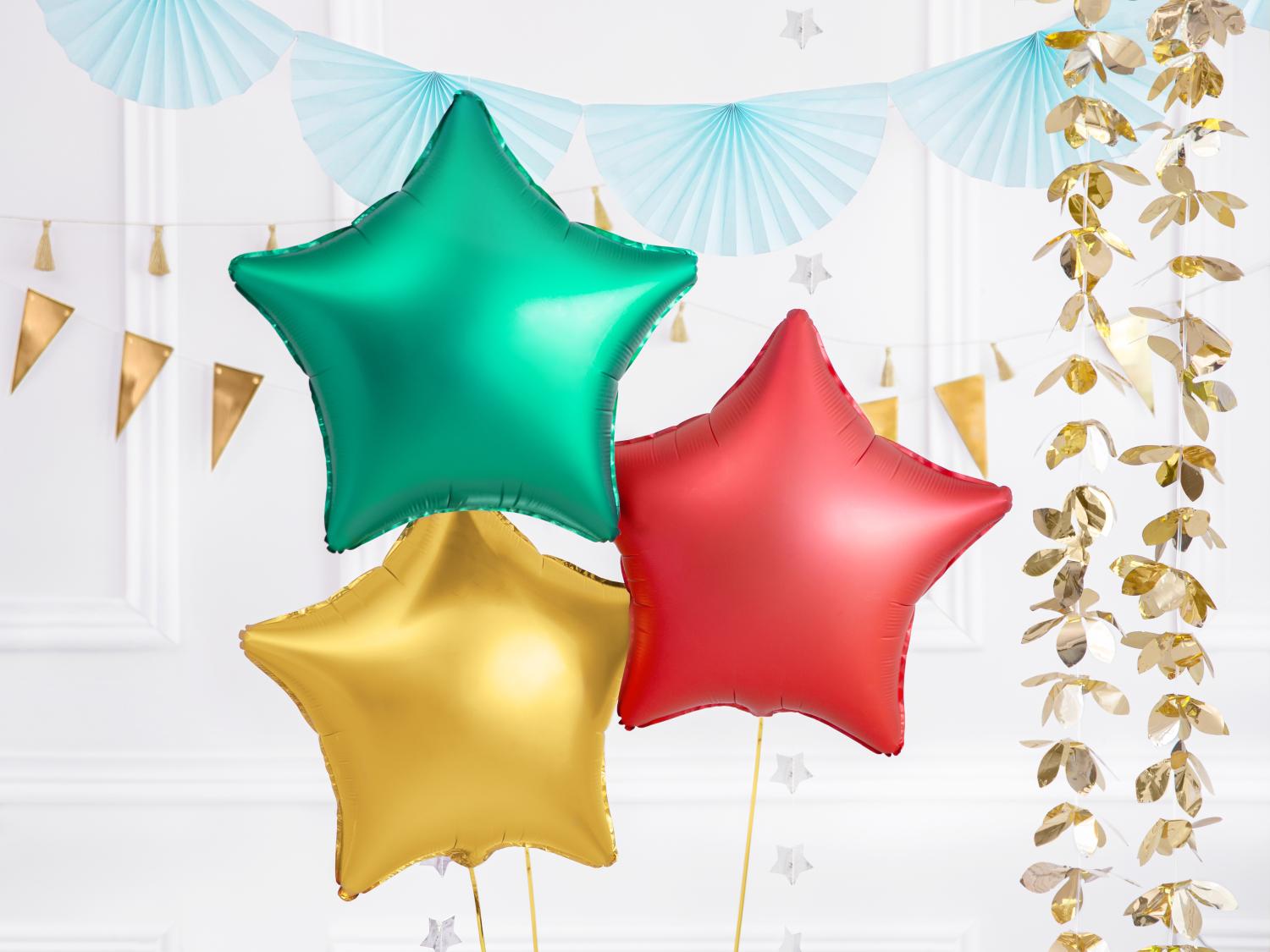 Ballon mylar étoile vert