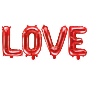Ballons lettres love rouge FB17M 007