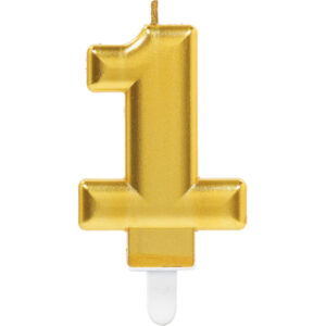 Bougie Anniversaire Chiffre 1 rose gold U19620 1