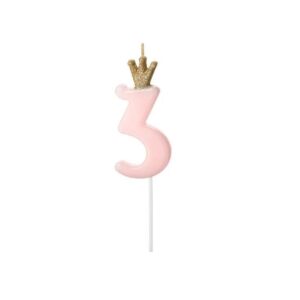 Bougie anniversaire chiffre 3
