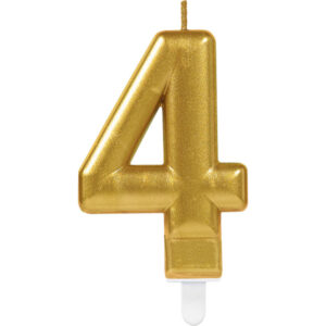 Bougie Chiffre 4 gold
