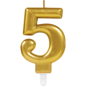 Bougie Anniversaire Chiffre 5 rose gold U19620 1