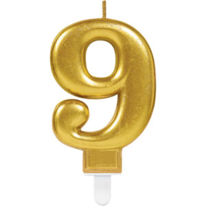 Bougie Anniversaire Chiffre 9 rose gold U19620 1 1