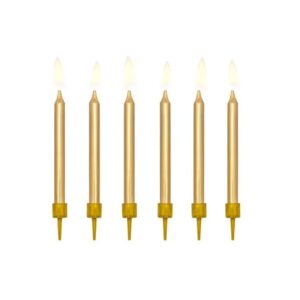 Bougies d anniversaire or 6cm SCP 10 019ME