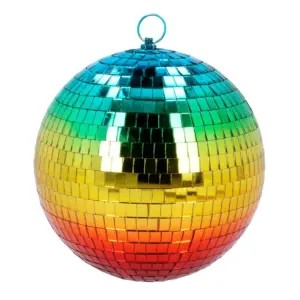 Boule Disco 20 cm arc en ciel 00708