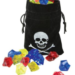 Bourse de pirate avec diamants