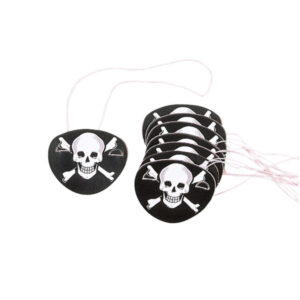 Cache oeil de pirate lot de 12 INT39258