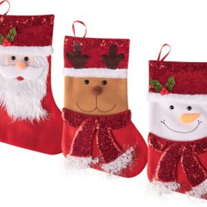 Chaussette de Noel etoilee a suspendre 20424 1