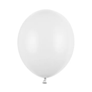 10 ballons blanc pur pastel SB14P 008 10