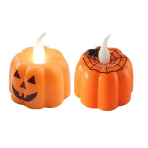 2 bougies halloween plastique