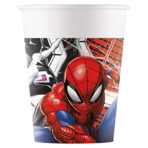8 gobelets Spiderman en carton 34685