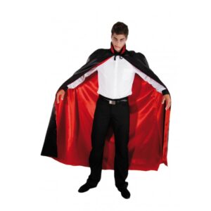 Deguisement adulte Cape reversible noir et rouge 16206 1