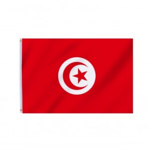 Drapeau Tunisie 90 cm x 150 cm 13636