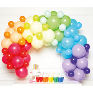 Guirlande de ballons Arc en ciel DIY