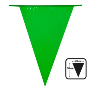 Guirlande de fanions vert 10 m 74754