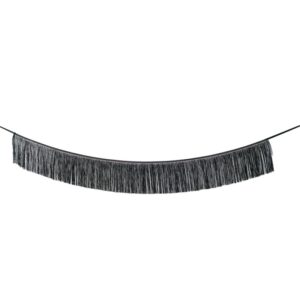 Guirlande franges lamees noire 913667
