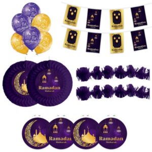 Kit deco Ramadan Mubarak 15 pieces 27410