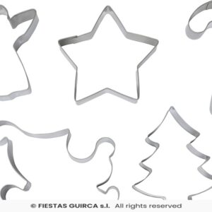 Lot de 5 Emporte pieces Noel 41490