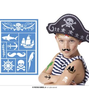 MODeLE DE MAQUILLAGE POUR ENFANTS PIRATE 15854