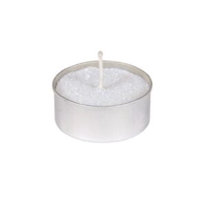SET 6 BOUGIES CHAUFFE PLAT BLANC PAILLETE 90170