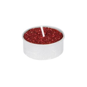 SET 6 BOUGIES CHAUFFE PLAT rouge