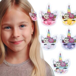Set de 12 barrettes licorne