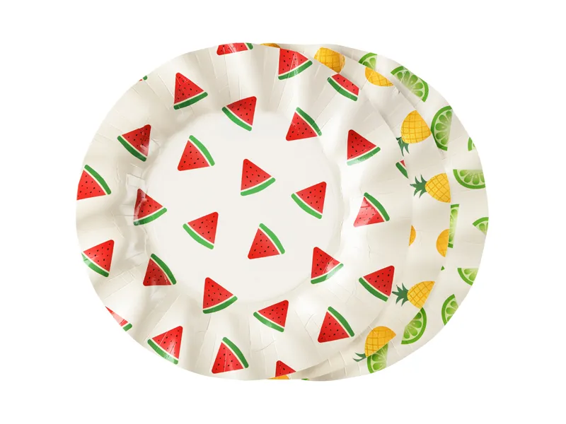 assiettes fruits